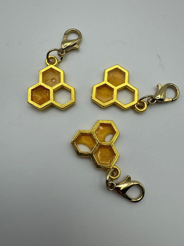 Small Honeycomb Drip Charm